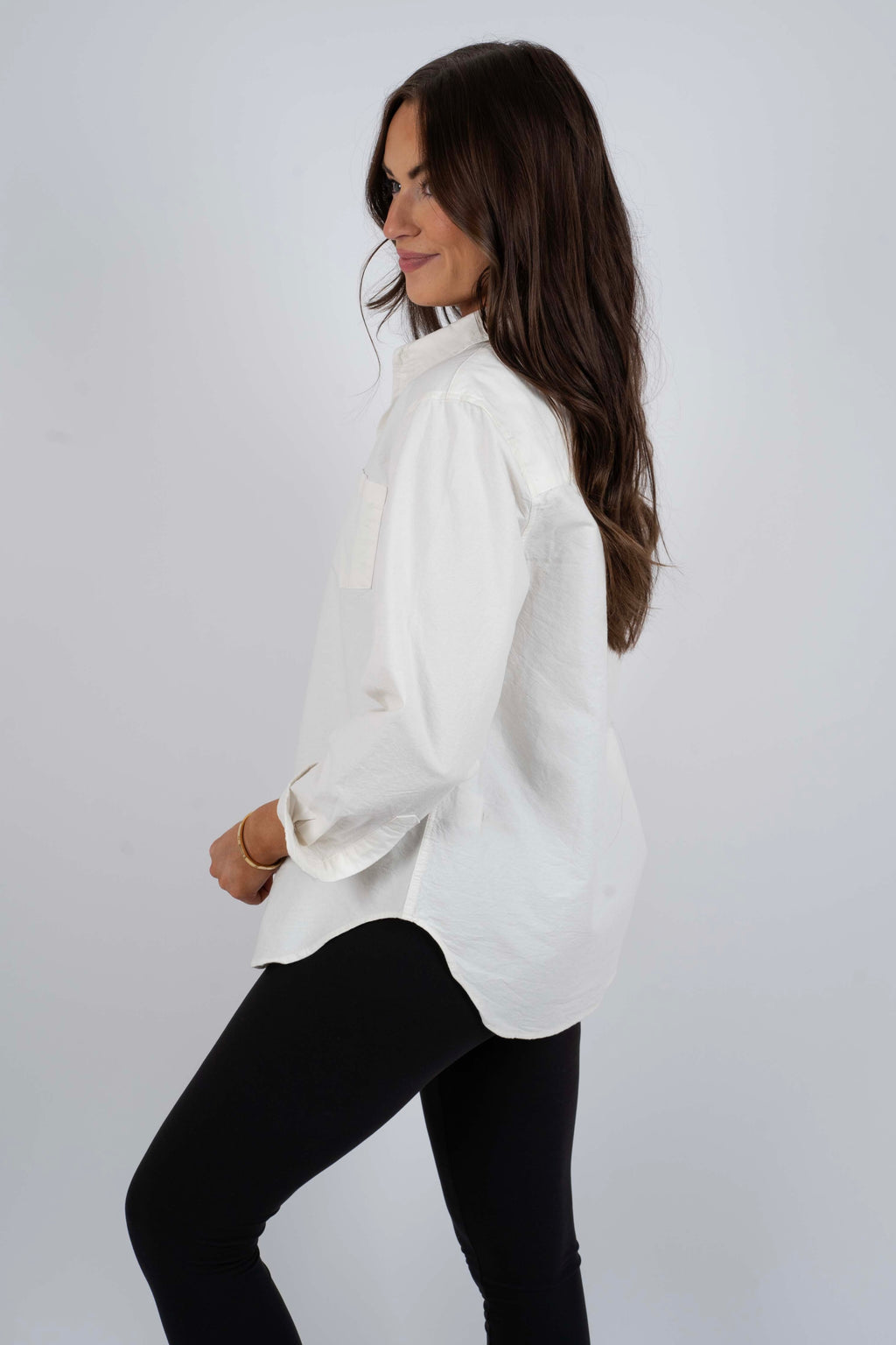 Modern Woven Knit Button Down Blushing