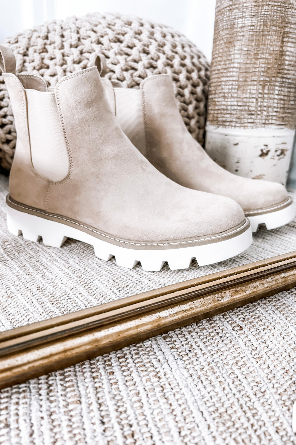 Chinese Laundry Piper Boots (Cream) Blushing