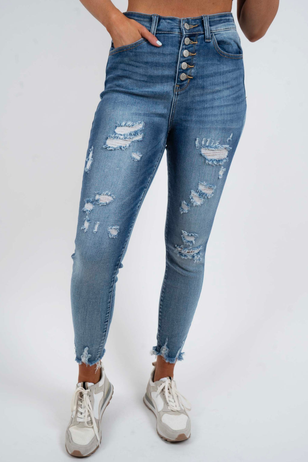 Downtown High Rise Jeans Blushing