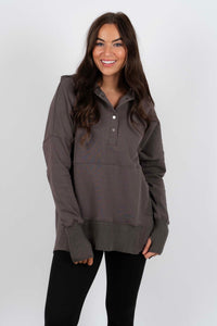 Campfire Cozy Top (Charcoal)