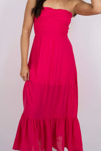 Caroline Maxi Dress (Pink)
