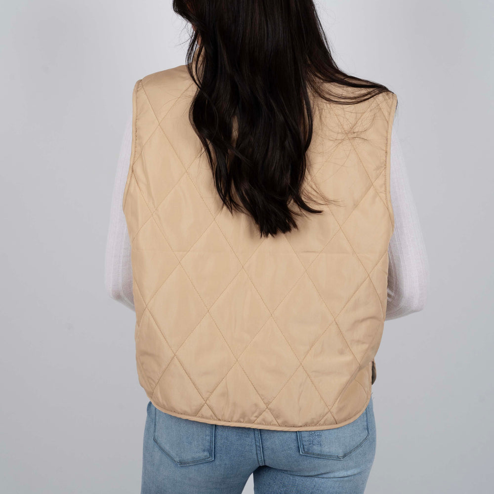 
                  
                    Be Mine Puffer Vest (Taupe)
                  
                