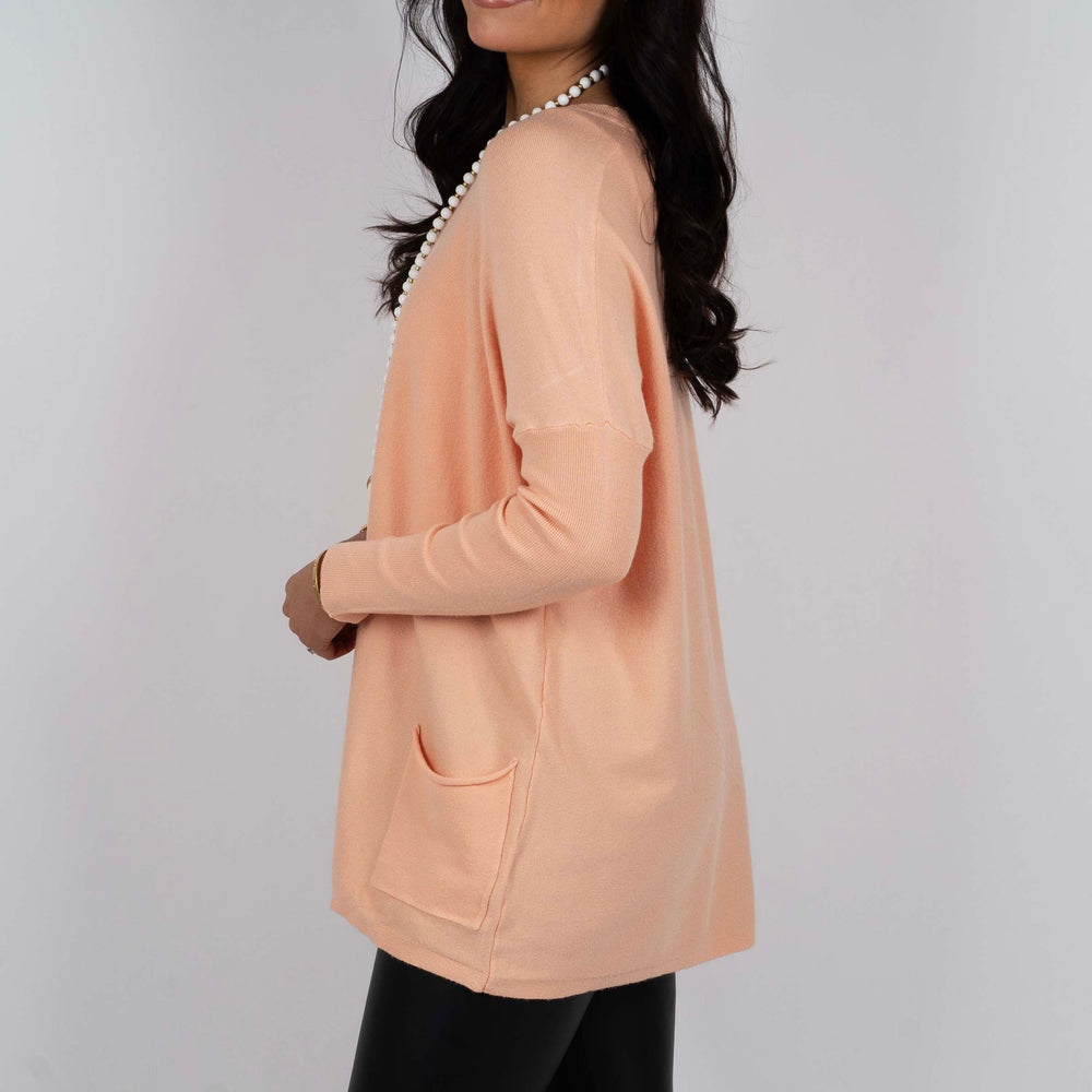 
                  
                    Totally Smitten Sweater (Peach)
                  
                