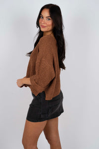 Cherish You Sweater (Deep Camel)