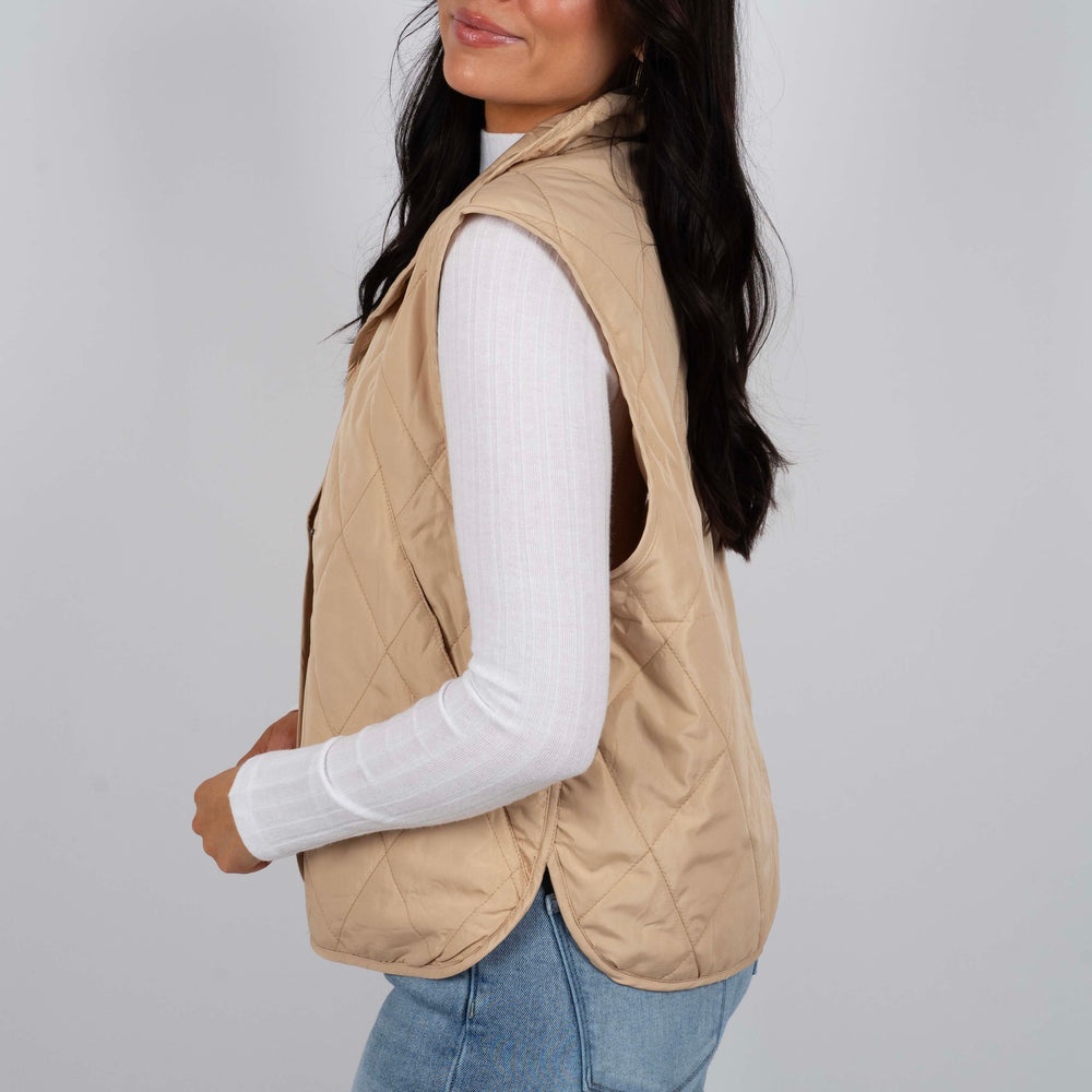 
                  
                    Be Mine Puffer Vest (Taupe)
                  
                