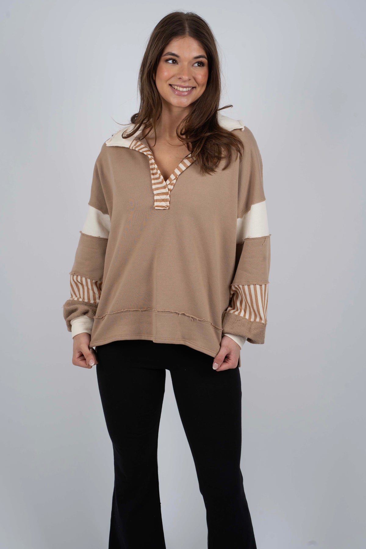Running On Dreams Top (Taupe)