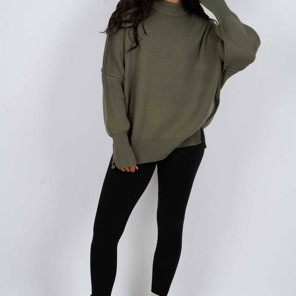 Best Days Ahead Sweater (Light Olive)