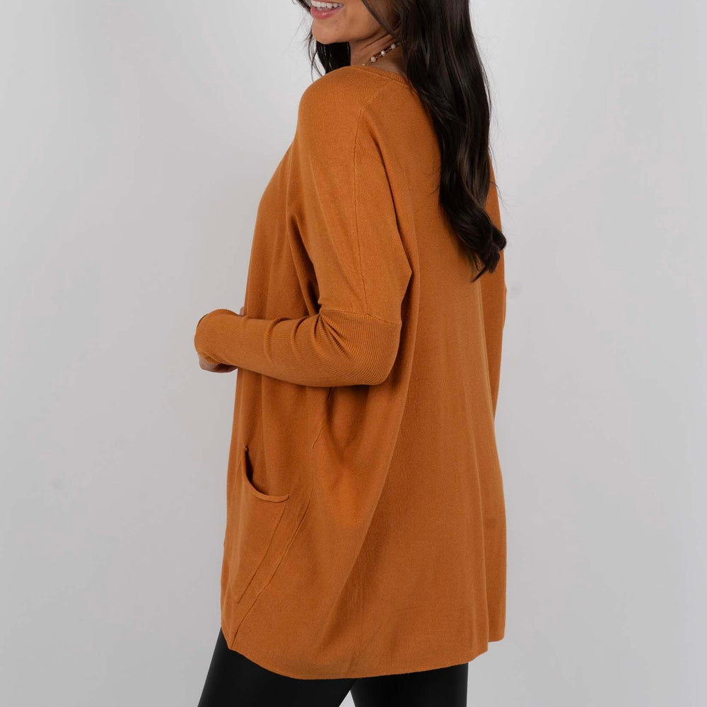 
                      
                        Totally Smitten Sweater (Caramel)
                      
                    