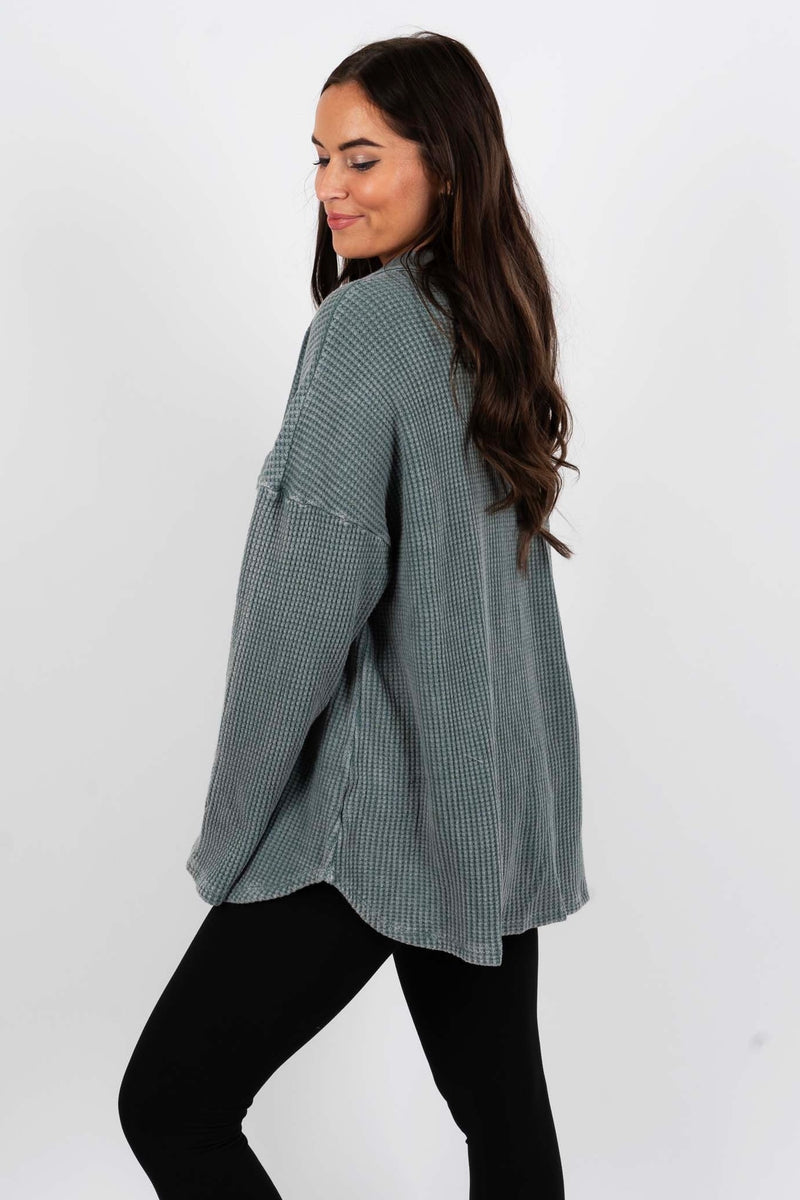 Camdyn Button Down (Olive)
