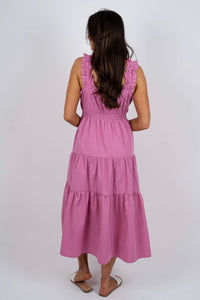 Tiffany Midi Dress (Pink)