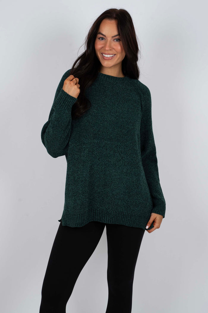 Keep It Going Sweater (Dark Green)