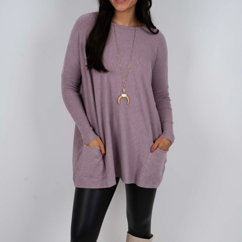 Totally Smitten Sweater (Lavender)