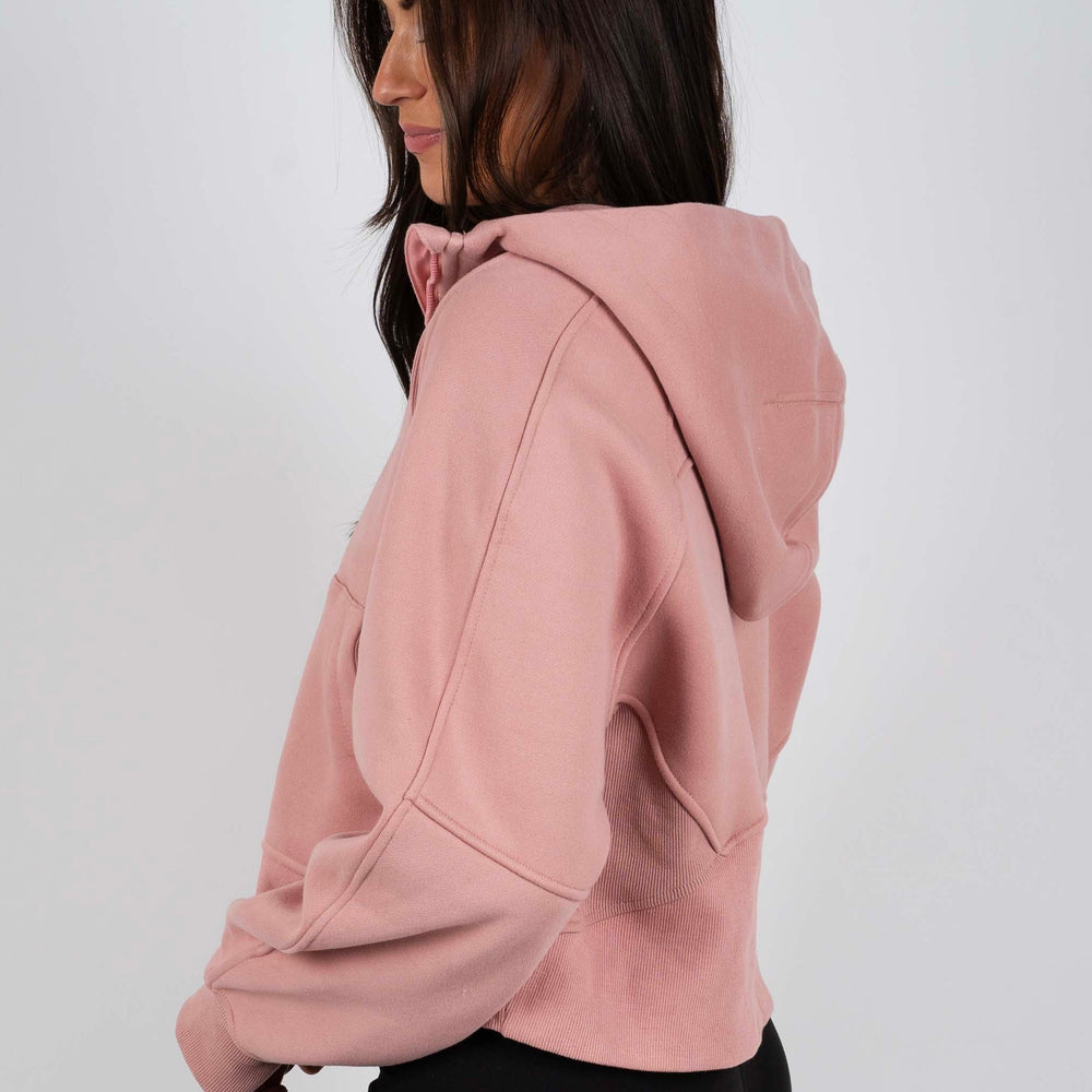 
                      
                        Oversized Half-Zip Hoodie (Pink)
                      
                    