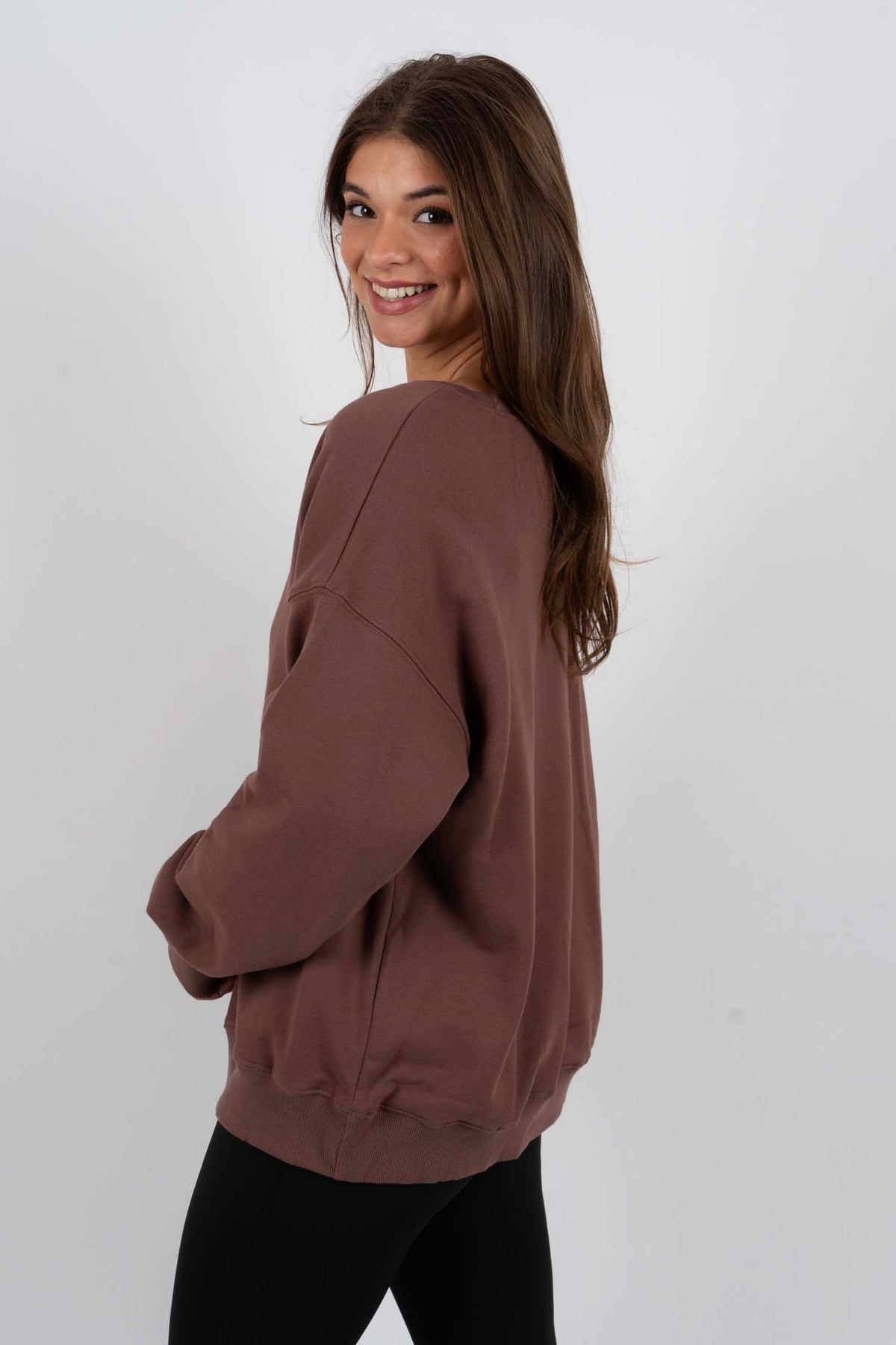 Just My Type Pullover (Chocolate)