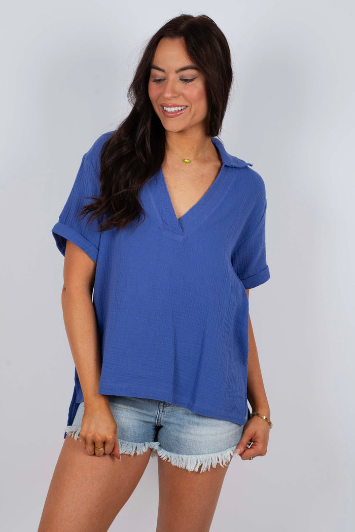 To Be Yours Top (Blue Billow)