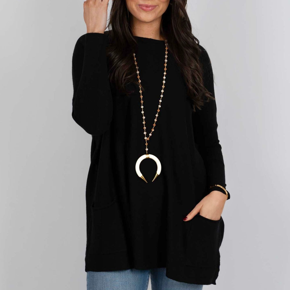 Totally Smitten Sweater (Black)