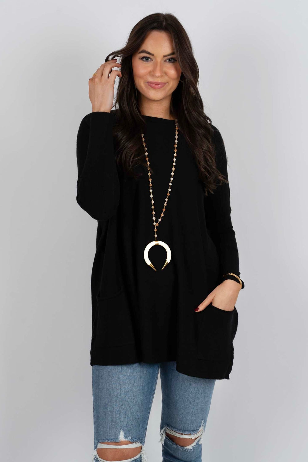 Totally Smitten Sweater (Black)