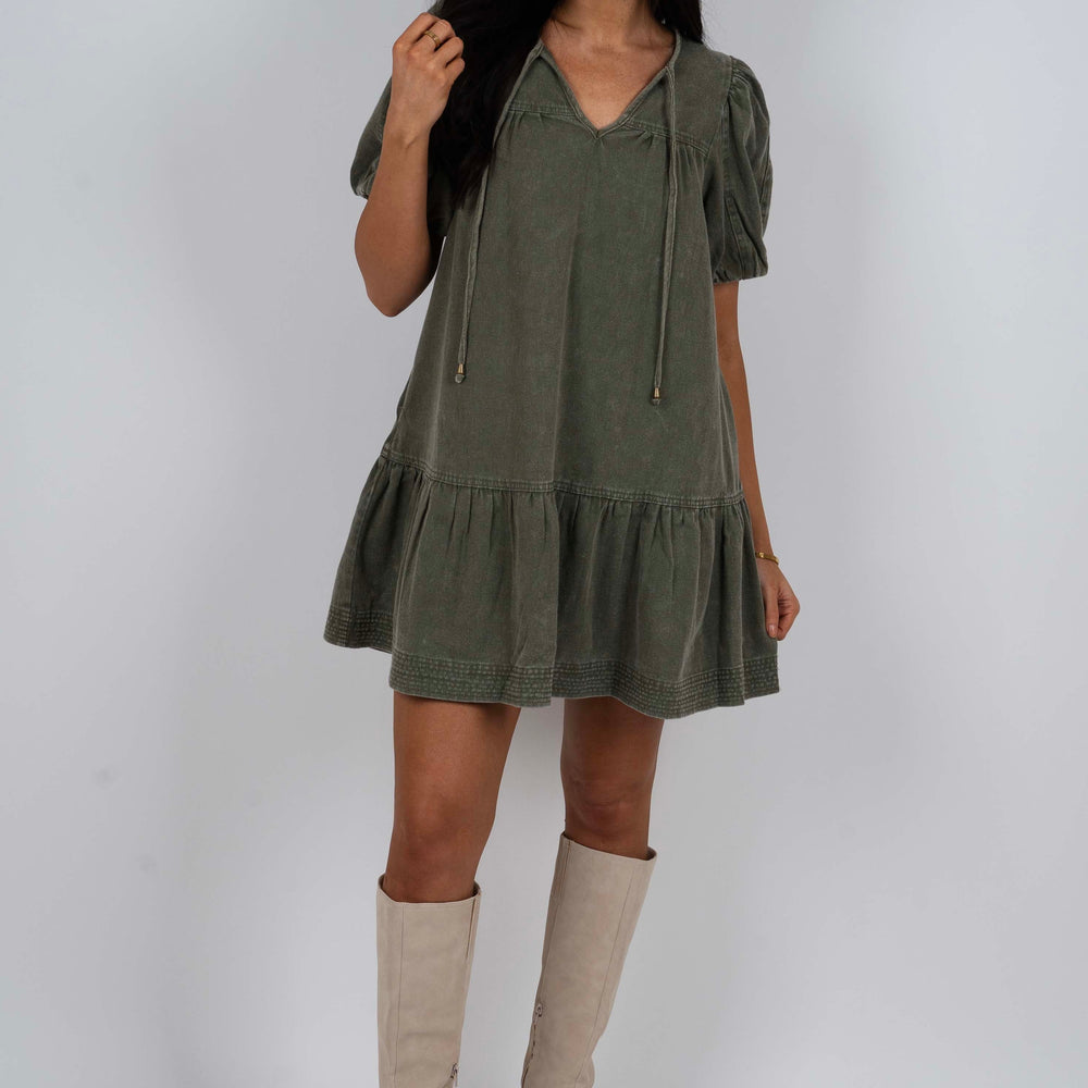 Keep You Near Dress (Olive)