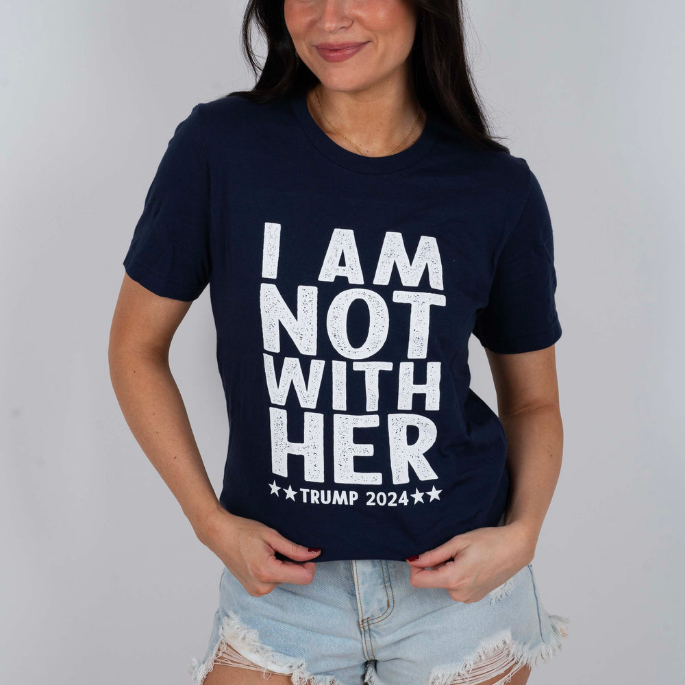 I'm Not With Her Graphic Tee (Navy)