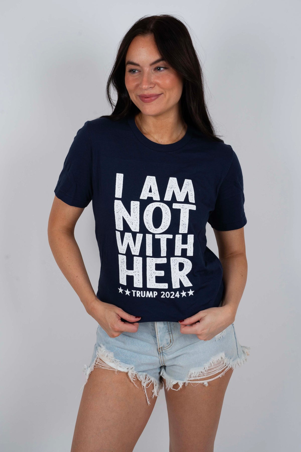 I'm Not With Her Graphic Tee (Navy)