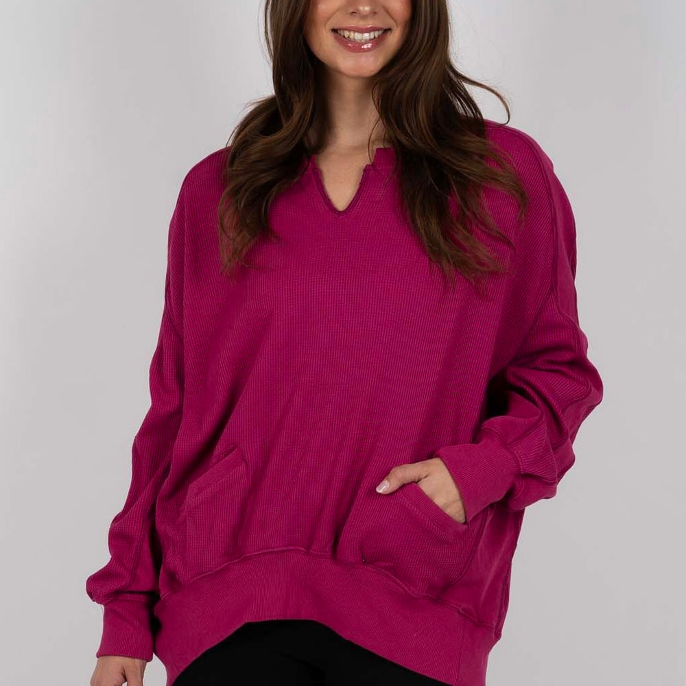 Came So Far Pullover (Magenta)