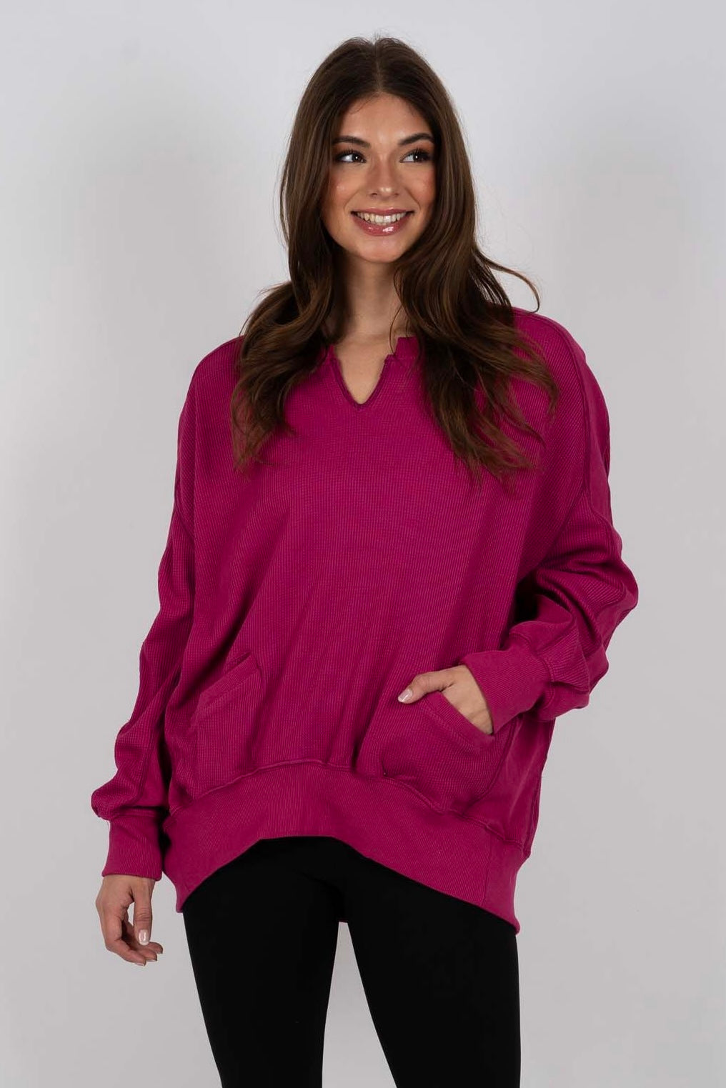 Came So Far Pullover (Magenta)