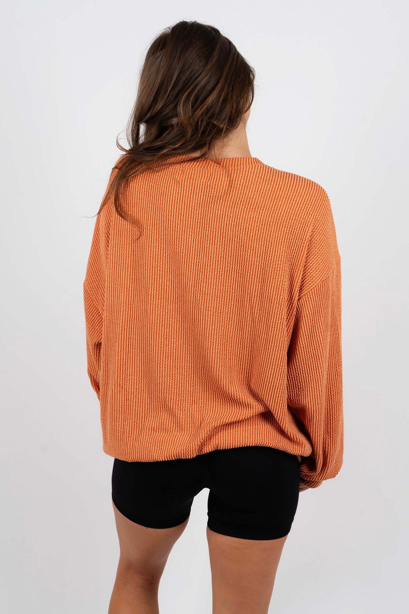 Texas Corded Sweatshirt (Spice)