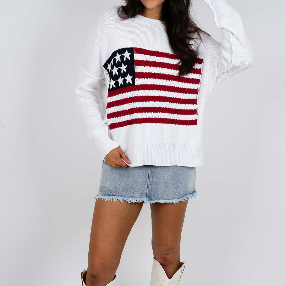 
                  
                    American Flag Sweater
                  
                