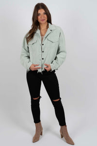 Run The World Jacket (Sage)