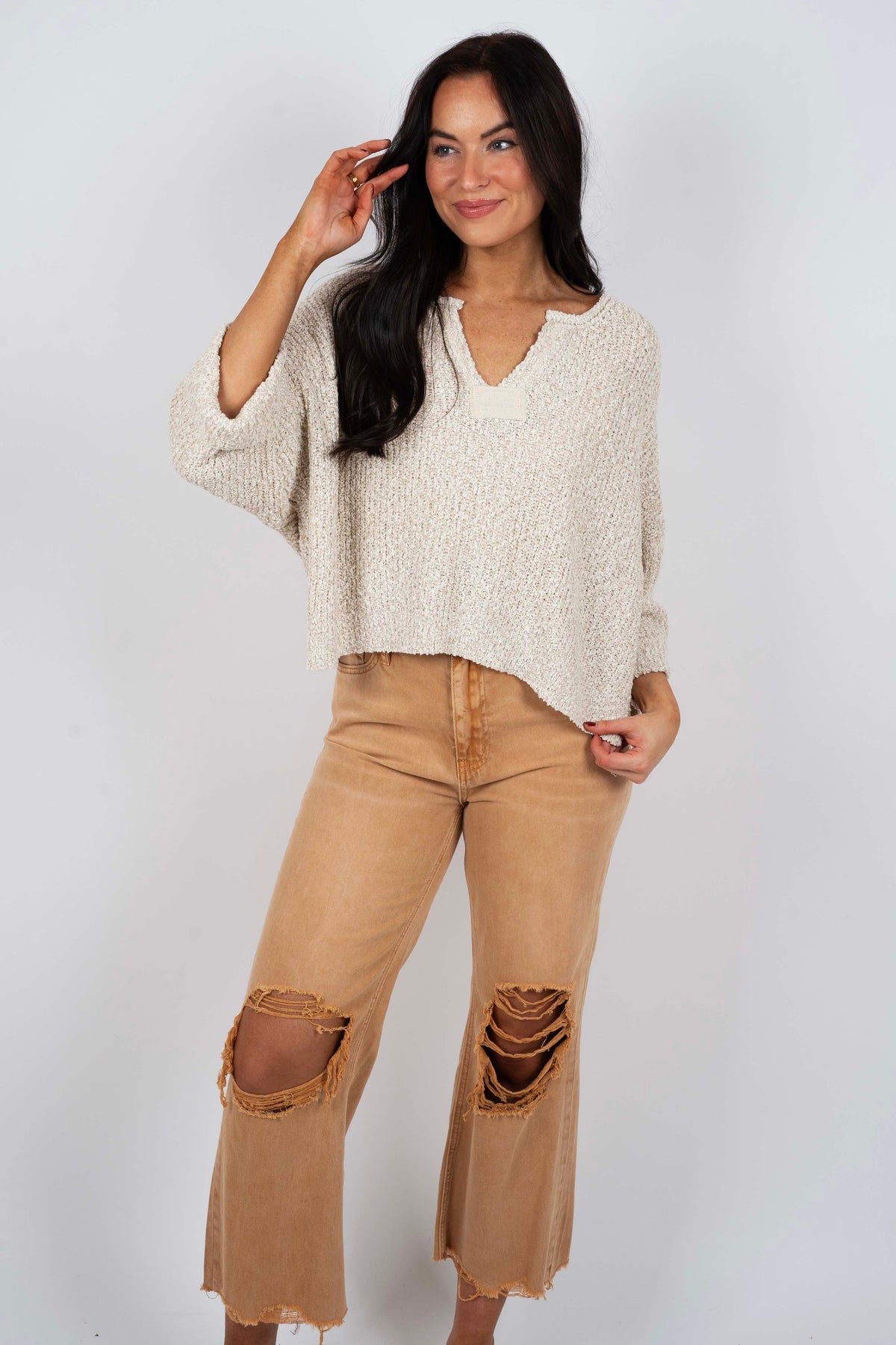 Cherish You Sweater (Sand Beige)