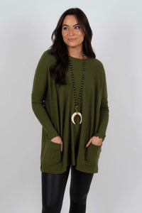 Totally Smitten Sweater (Chive)