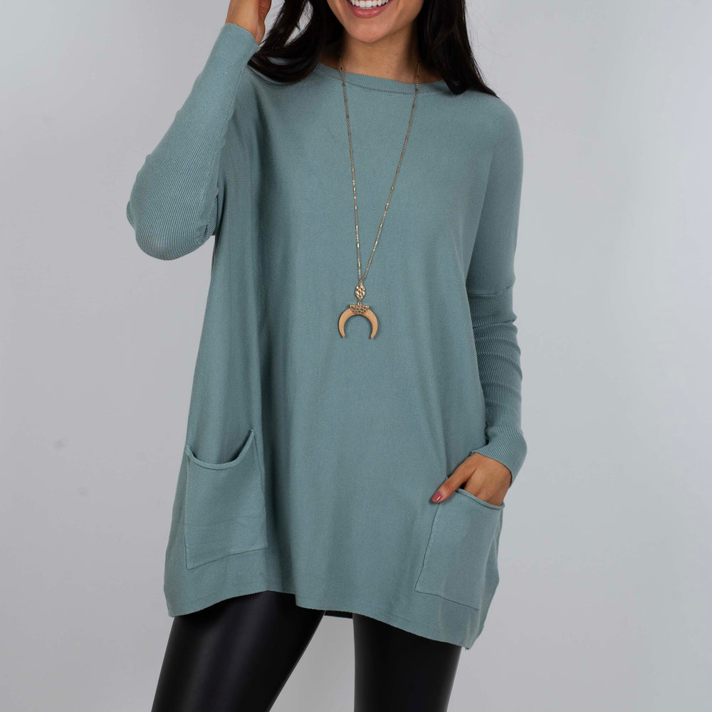 
                      
                        Totally Smitten Sweater (Pale Olive)
                      
                    