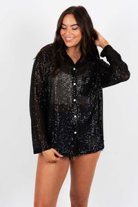 Sparkling Memories Top (Black)