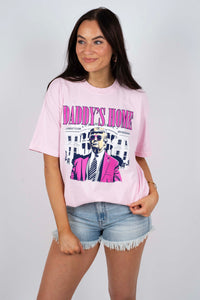 Daddy's Home Comfort Colors Tee (Pink)