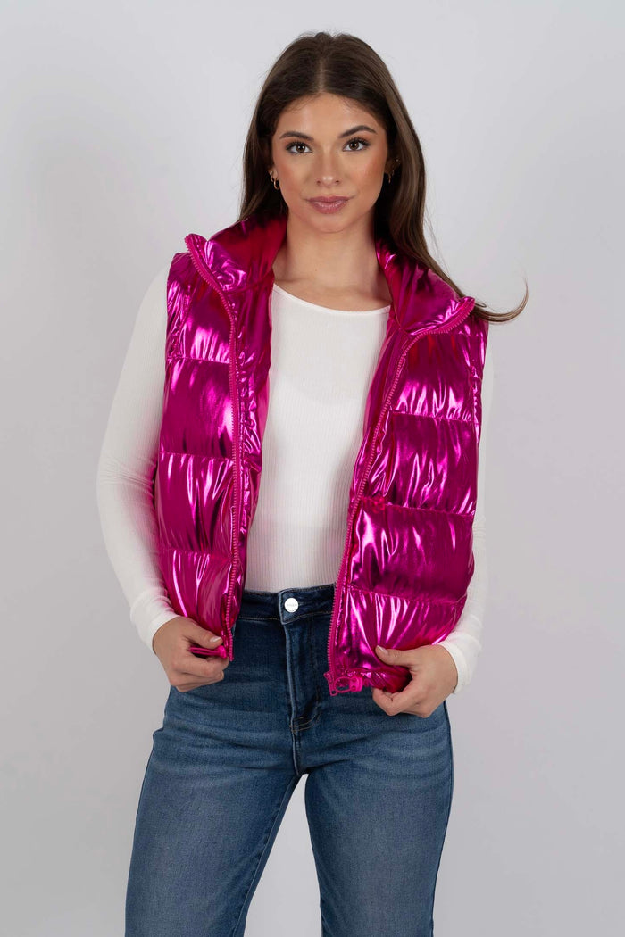 Graceful Arrival Vest (Fuchsia)