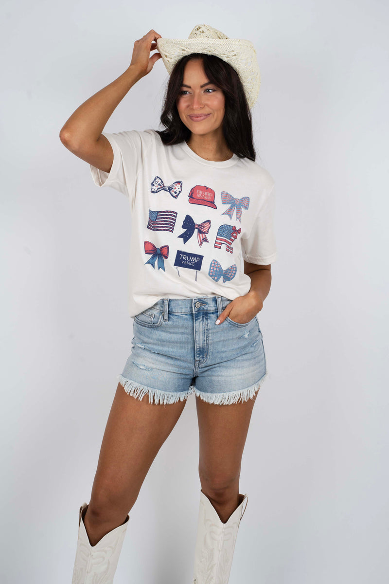 Patriotic Bow Graphic Tee