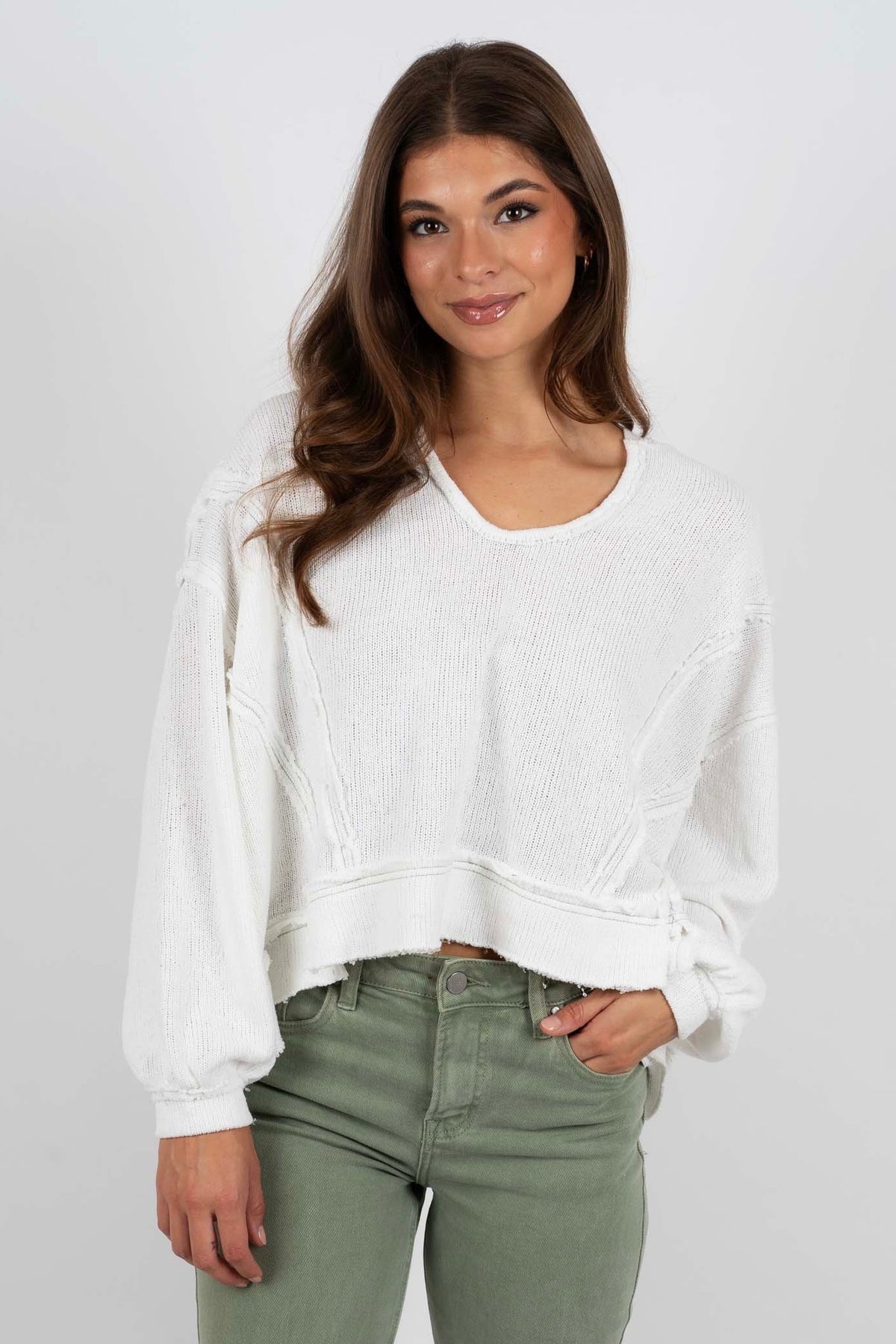 Nothing On You Sweater (White)