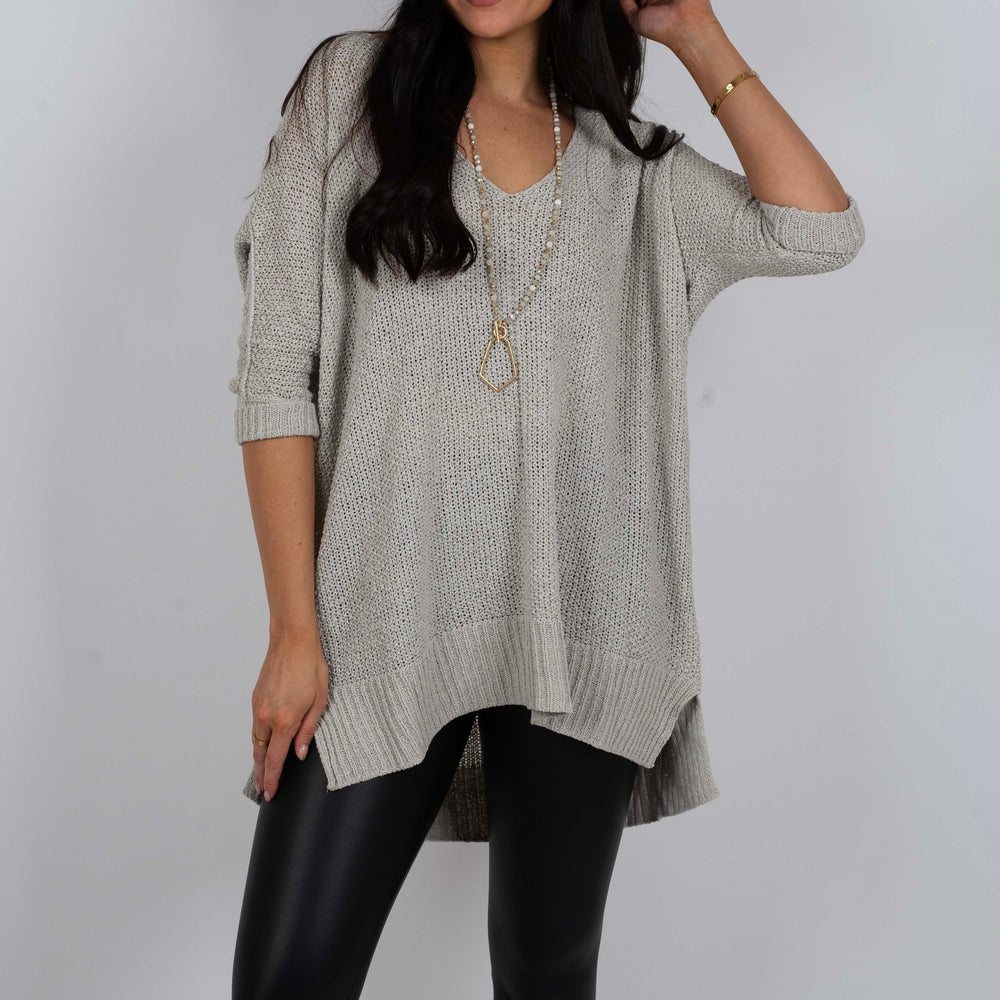 
                      
                        Sweet Secrets Sweater (Light Grey)
                      
                    