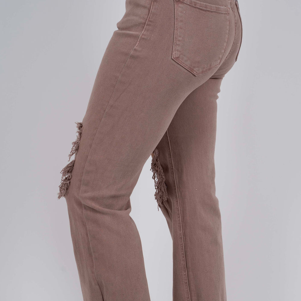 
                      
                        Risen Hailey Straight Leg Jeans (Mauve)
                      
                    