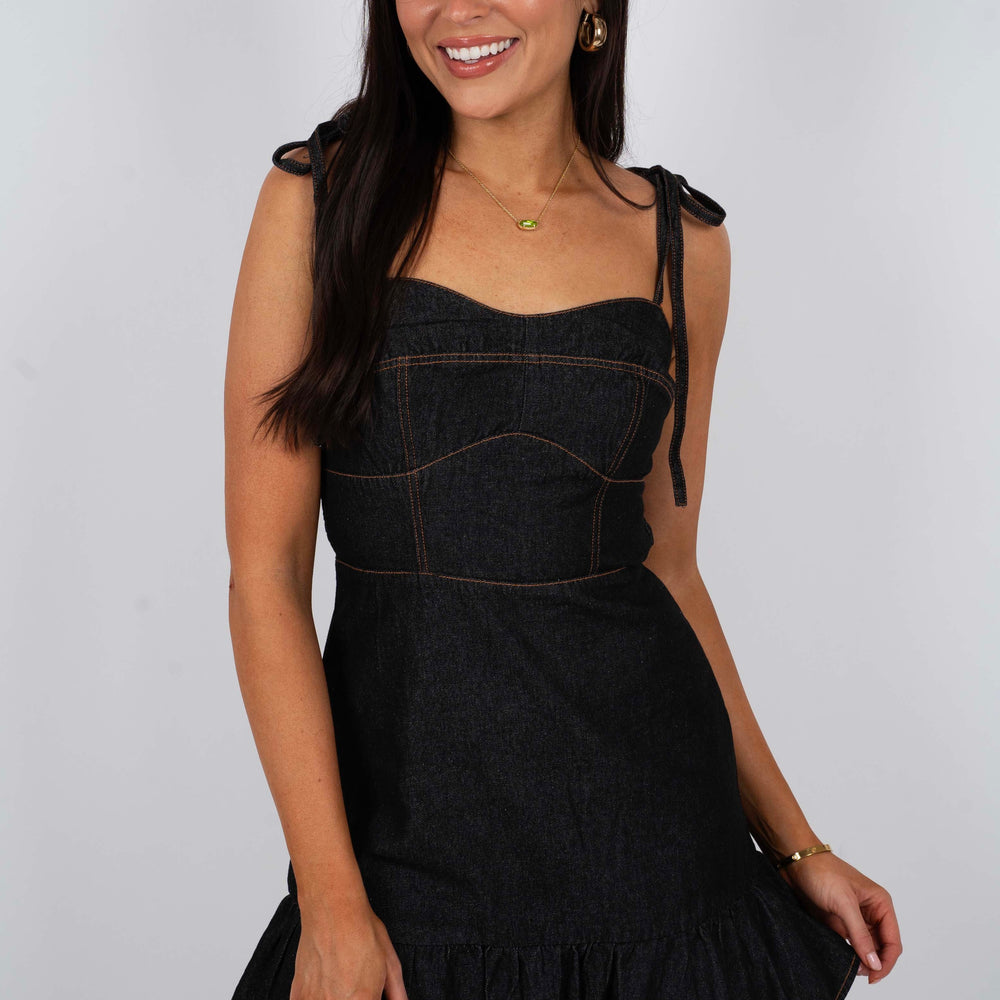 
                      
                        Wild Soul Denim Mini Dress
                      
                    