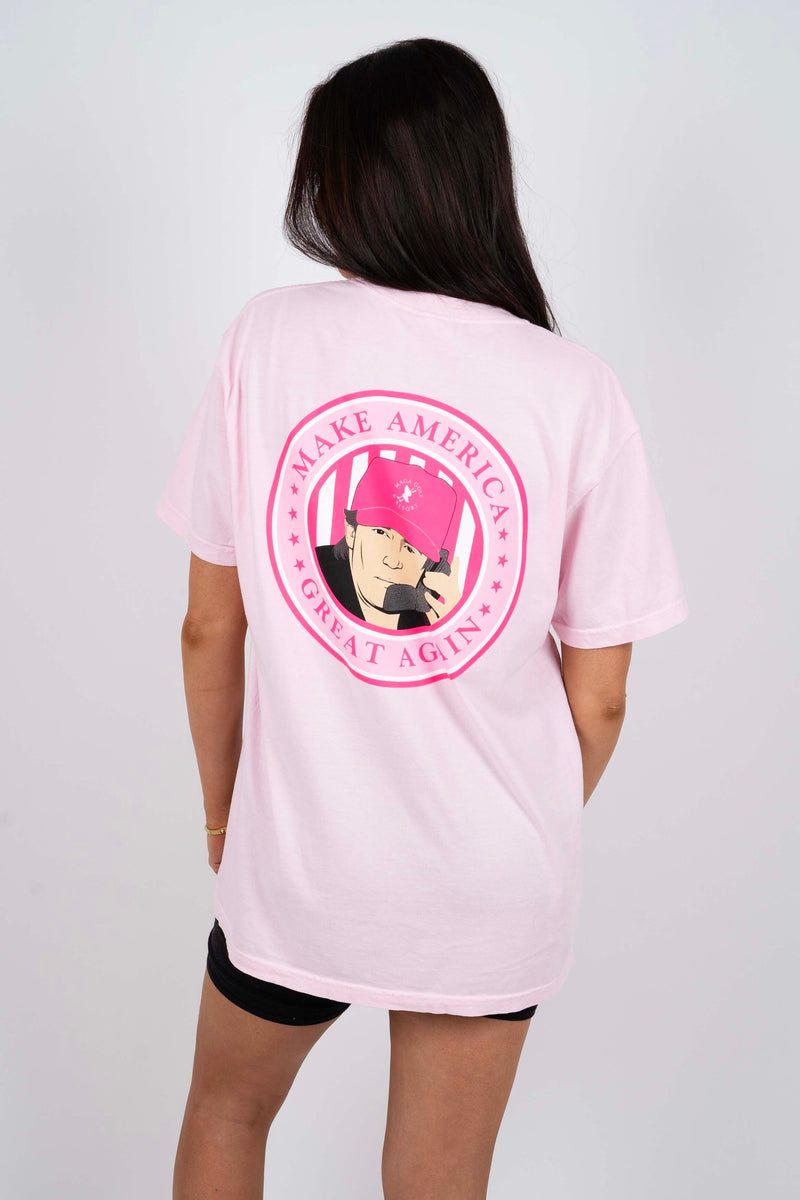 MAGA Girl Comfort Colors Tee (Pink On Pink)