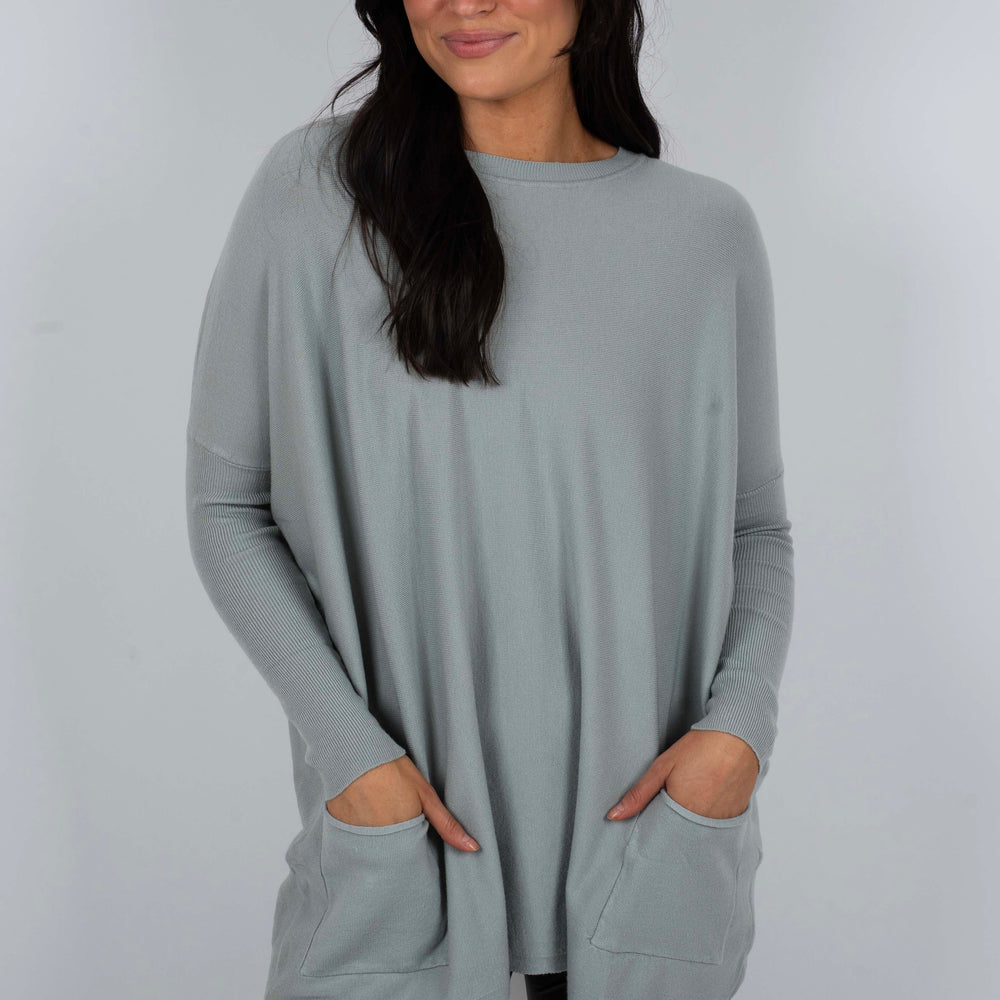 Totally Smitten Sweater (Ash Blue)