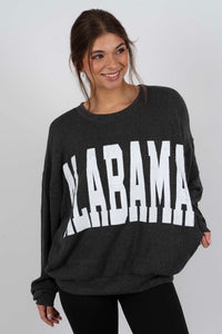 Alabama Corded Sweatshirt (Black)