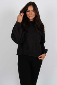 Lindsey Oversized Pullover (Black)