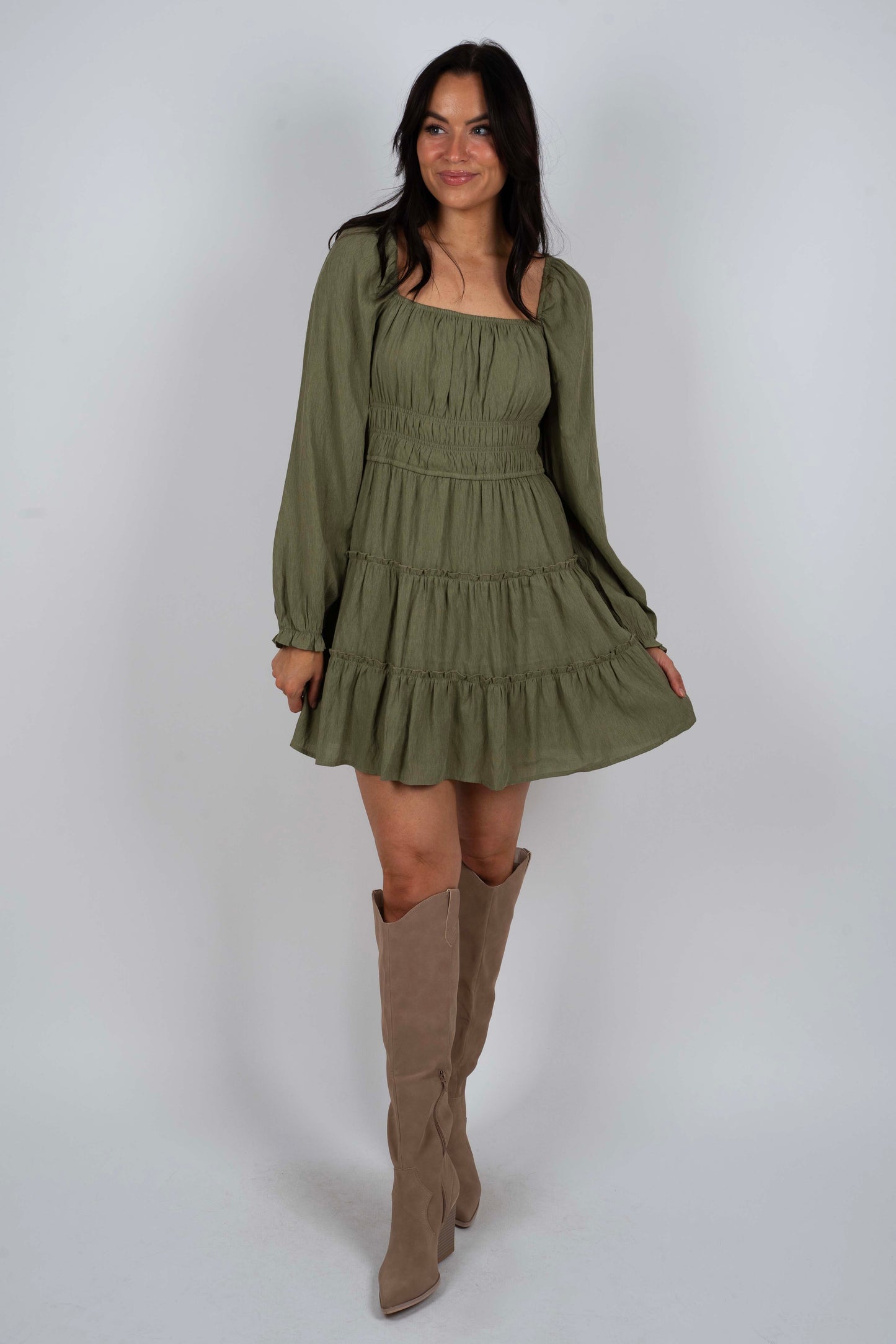 Once In A Lifetime Dress (Olive)