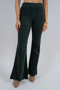 Around Downtown Corded Pants (Forest)