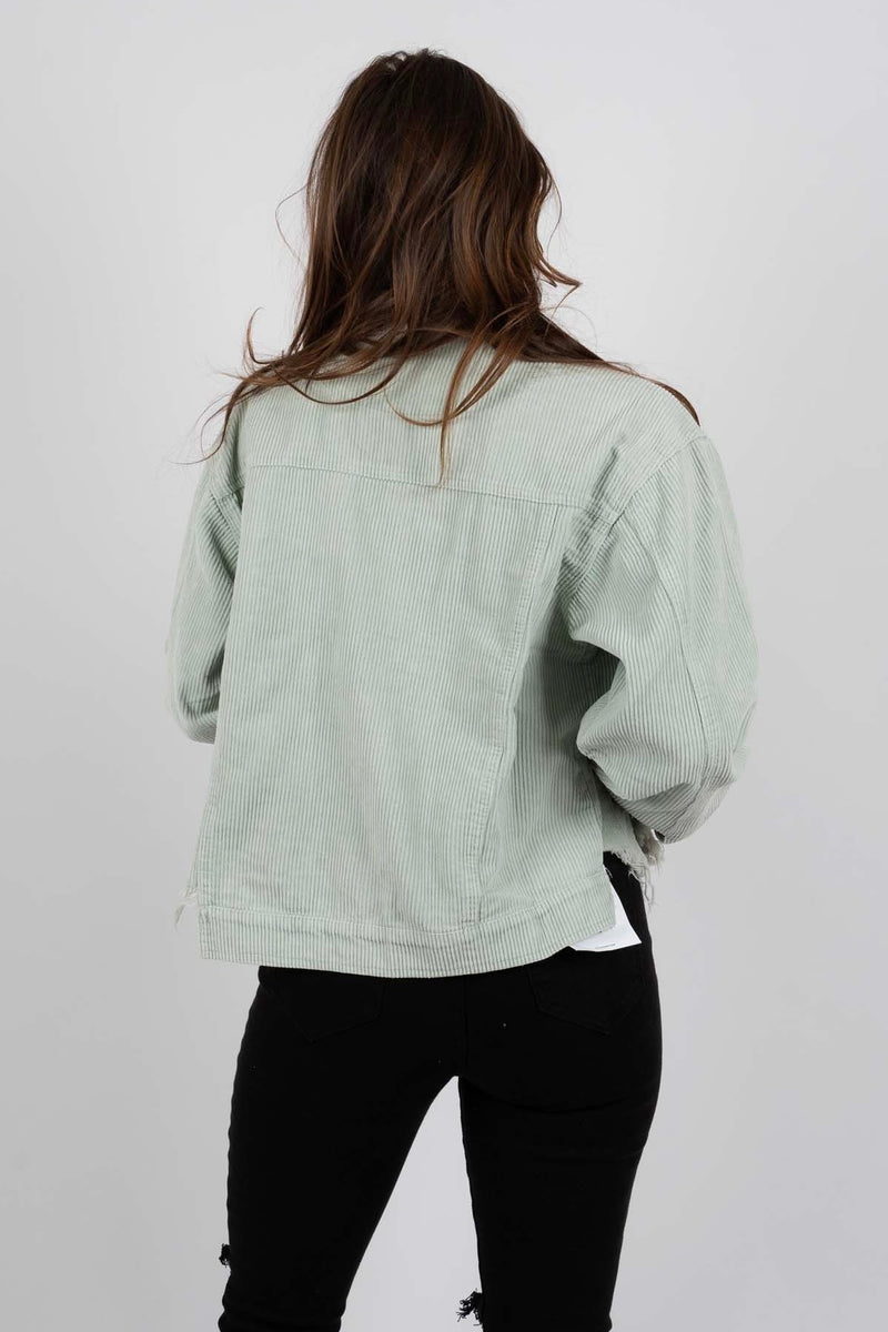 Run The World Jacket (Sage)