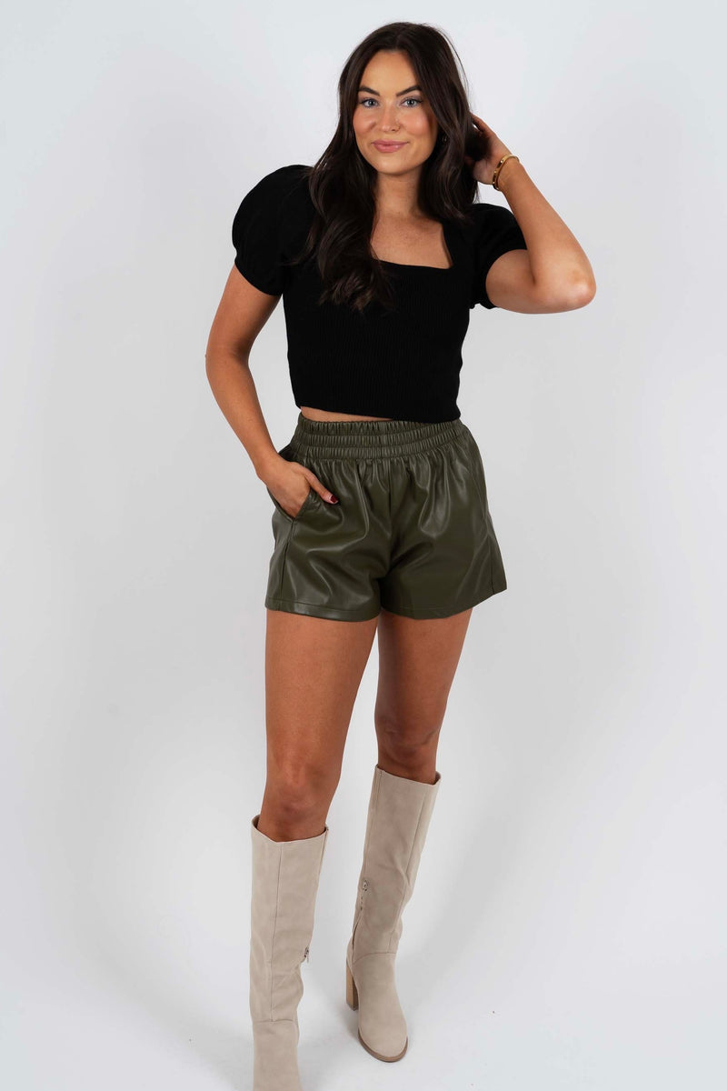 Settling Scores Shorts (Olive)