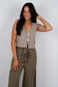 Needing You Sweater Vest (Mocha)