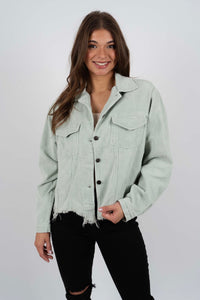 Run The World Jacket (Sage)
